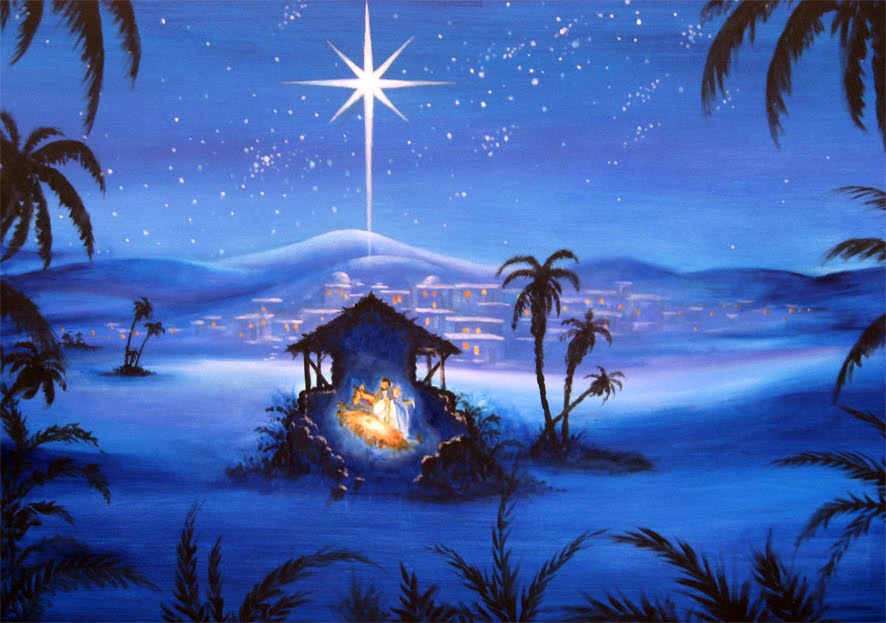 Christmas Background Star Of Bethlehem
