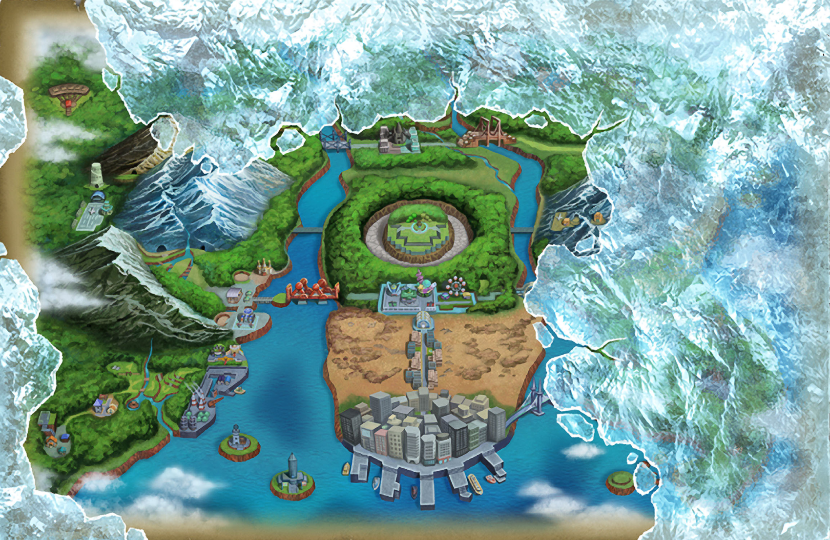 Pokemon Unova Region Background Wallpaper Gallery
