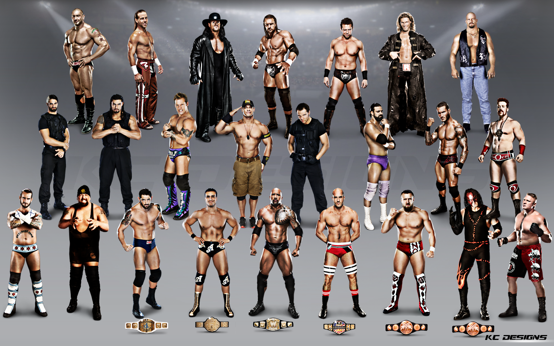 WWE Superstars Wallpaper by KCWallpapers on