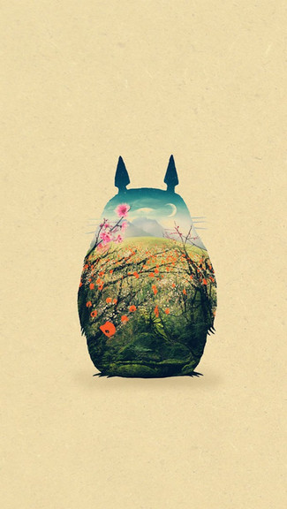 Totoro iPhone Wallpaper This
