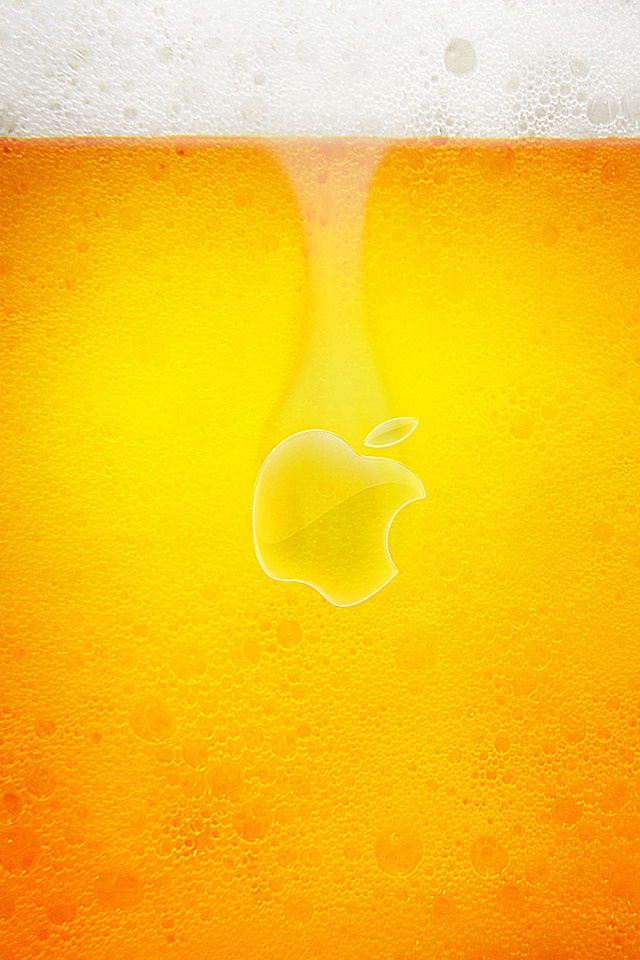 Apple Beer iPhone Wallpaper