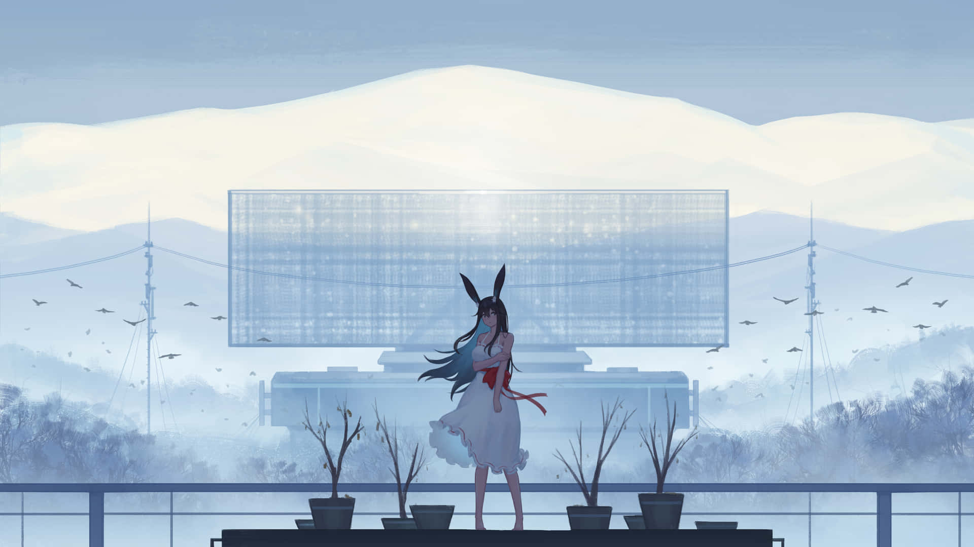 Anime White Wallpaper