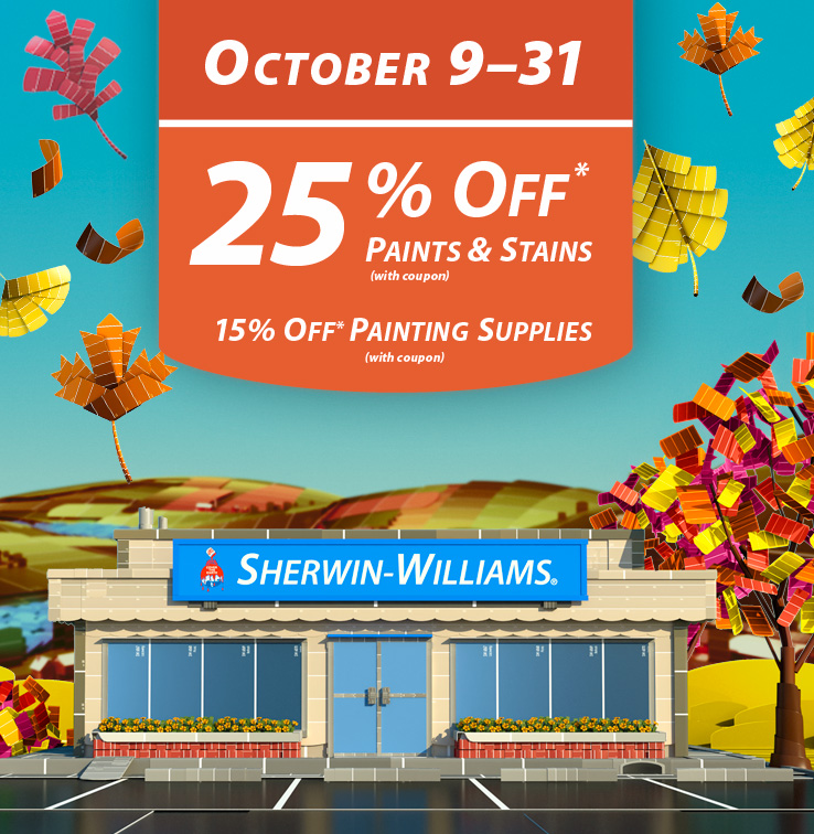 Free download Sherwin Williams Coupons and Sales Print a Coupon and