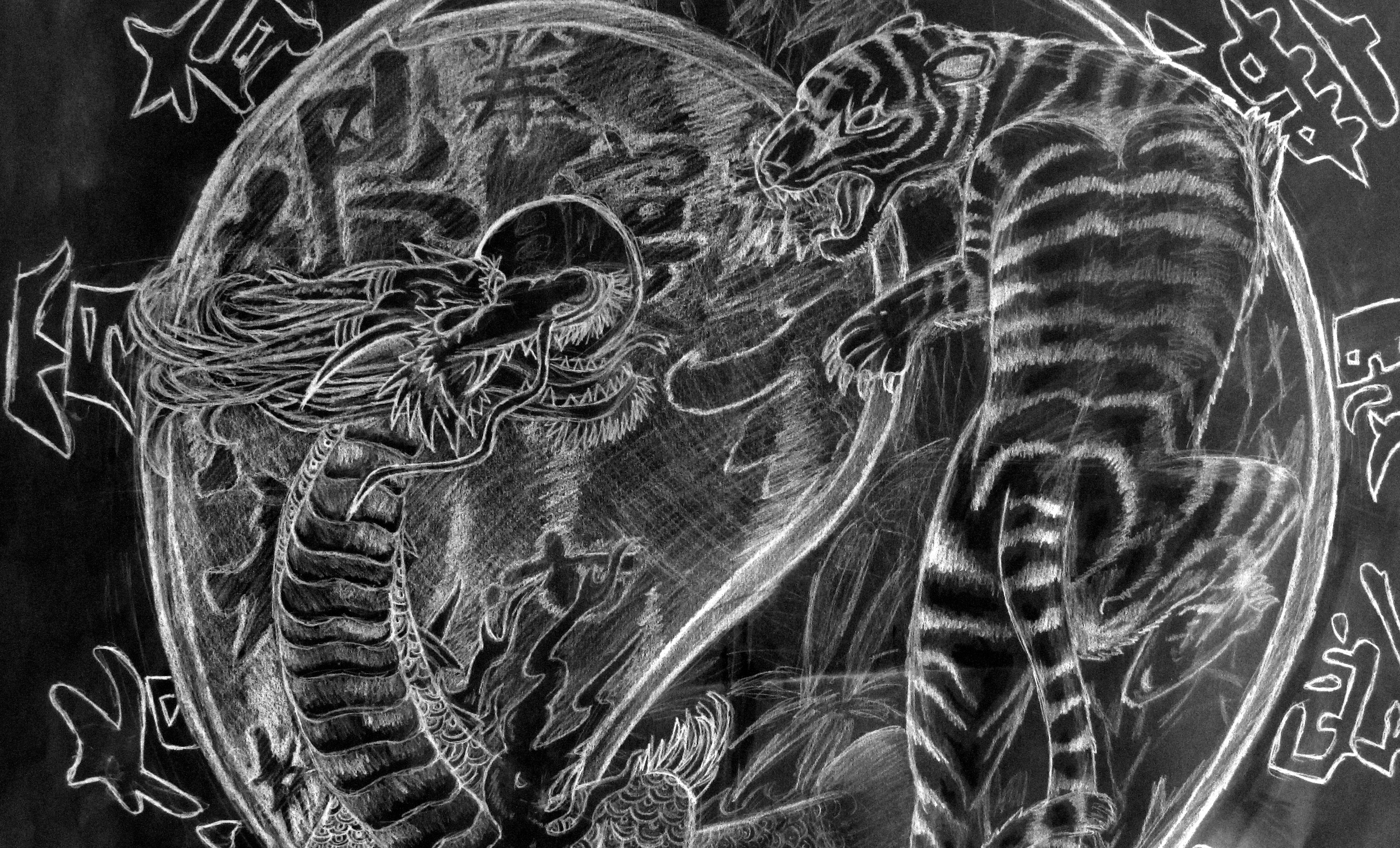 Tiger And Dragon By Cjevilcat144