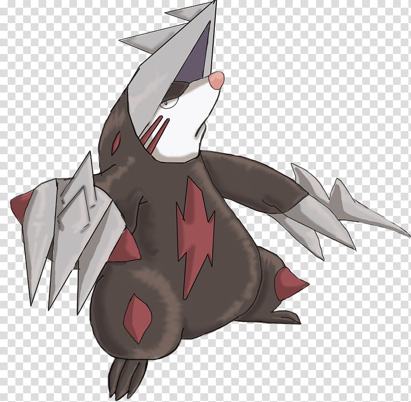 Excadrill Black And Grey Animal Character Transparent Background