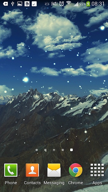 Winter Mountain Live Wallpaper Screenshot