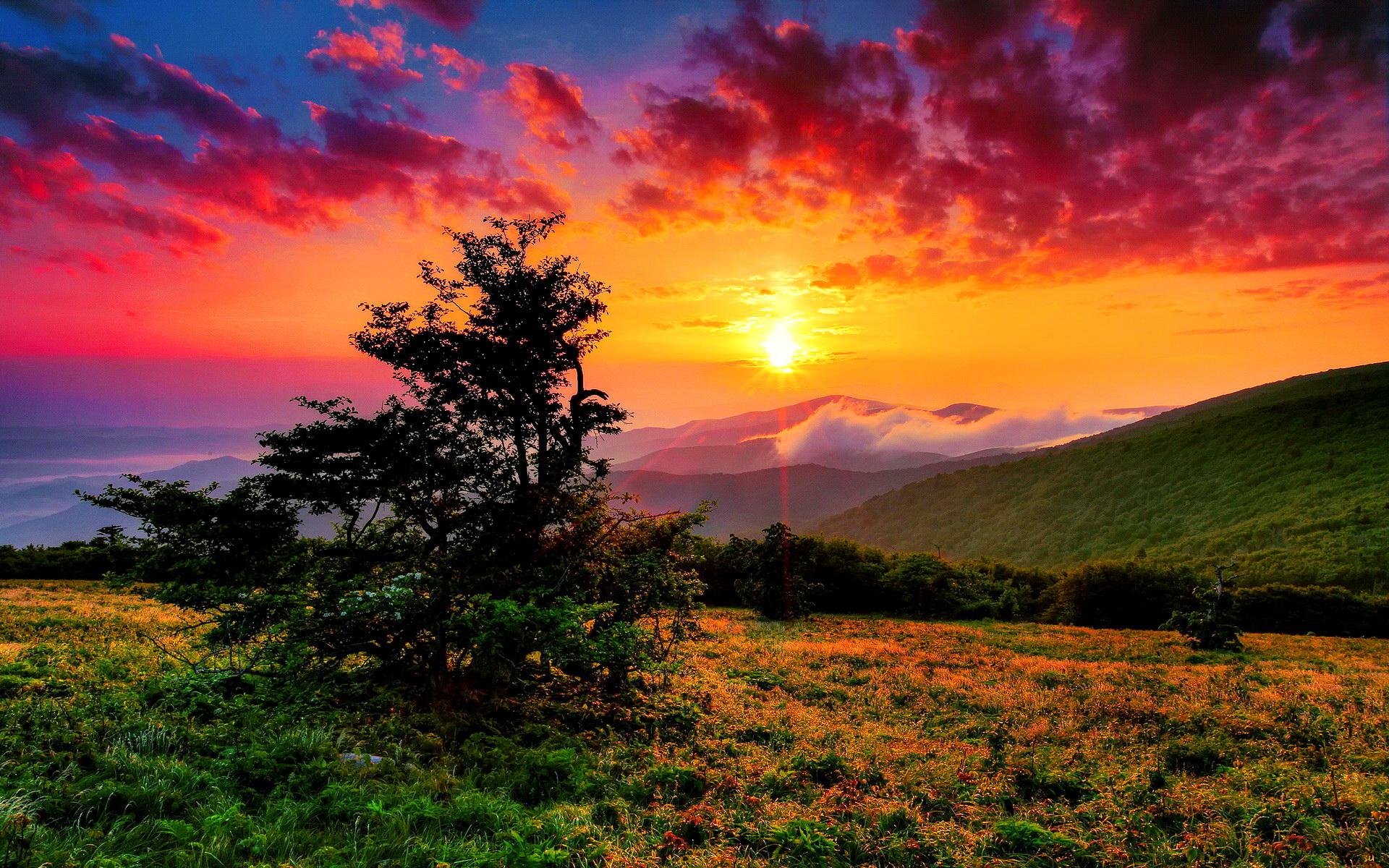 Sunrise Over Western North Carolina HD Wallpaper