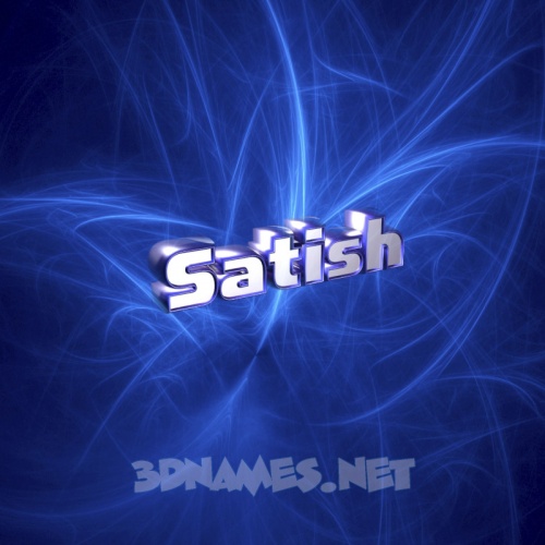  3D Name wallpaper images for the name of satish