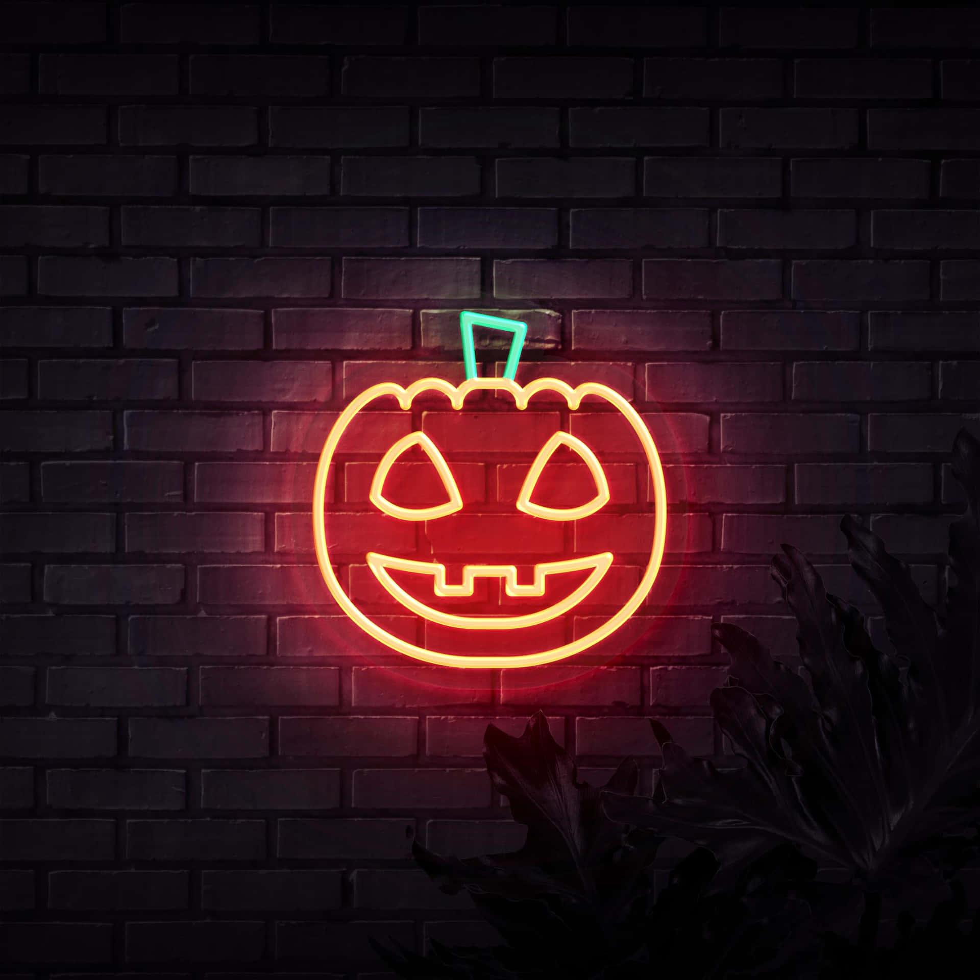 Neon Halloween Wallpaper