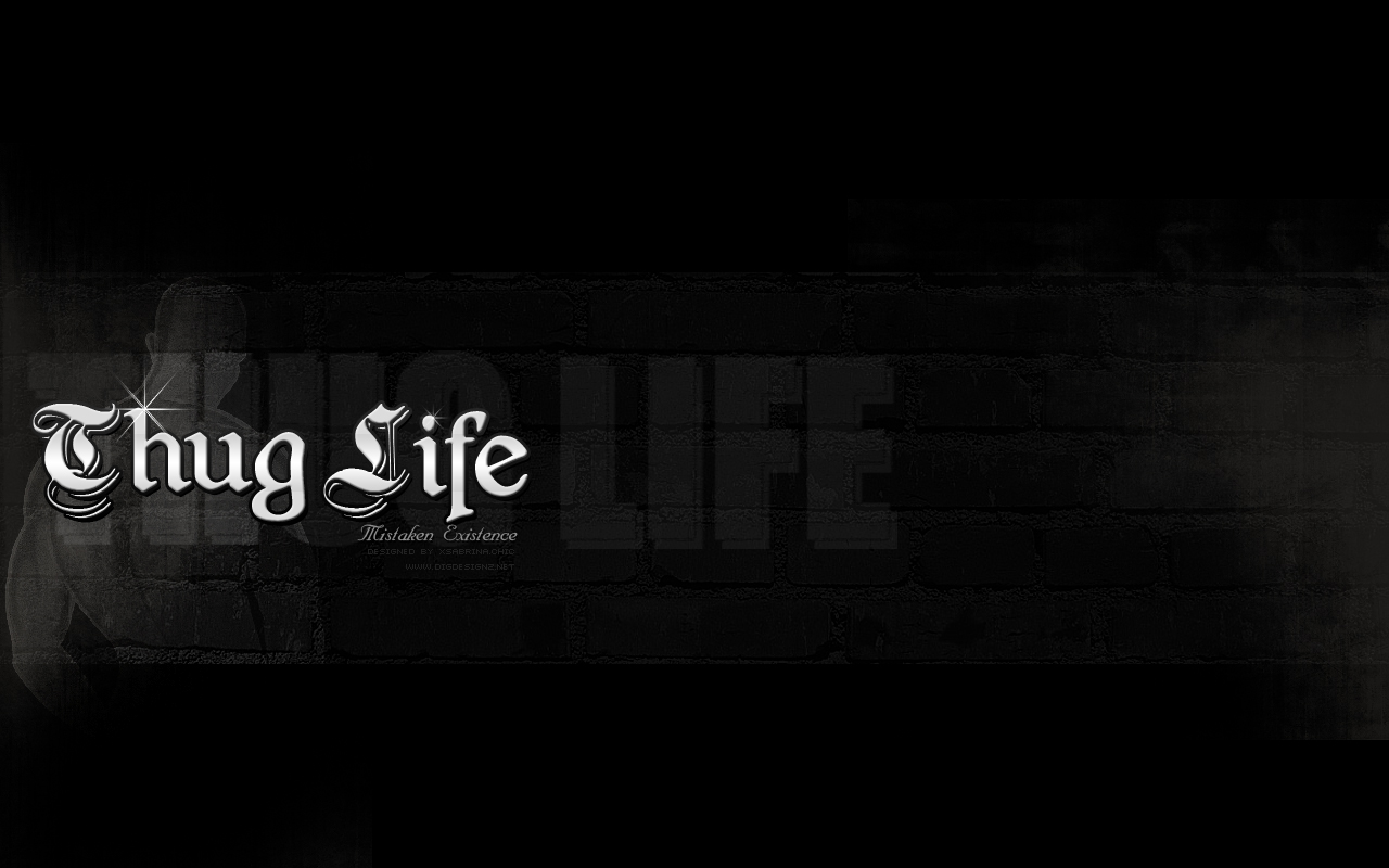 thug life by xsabrina fan art wallpaper other thanks to these brush