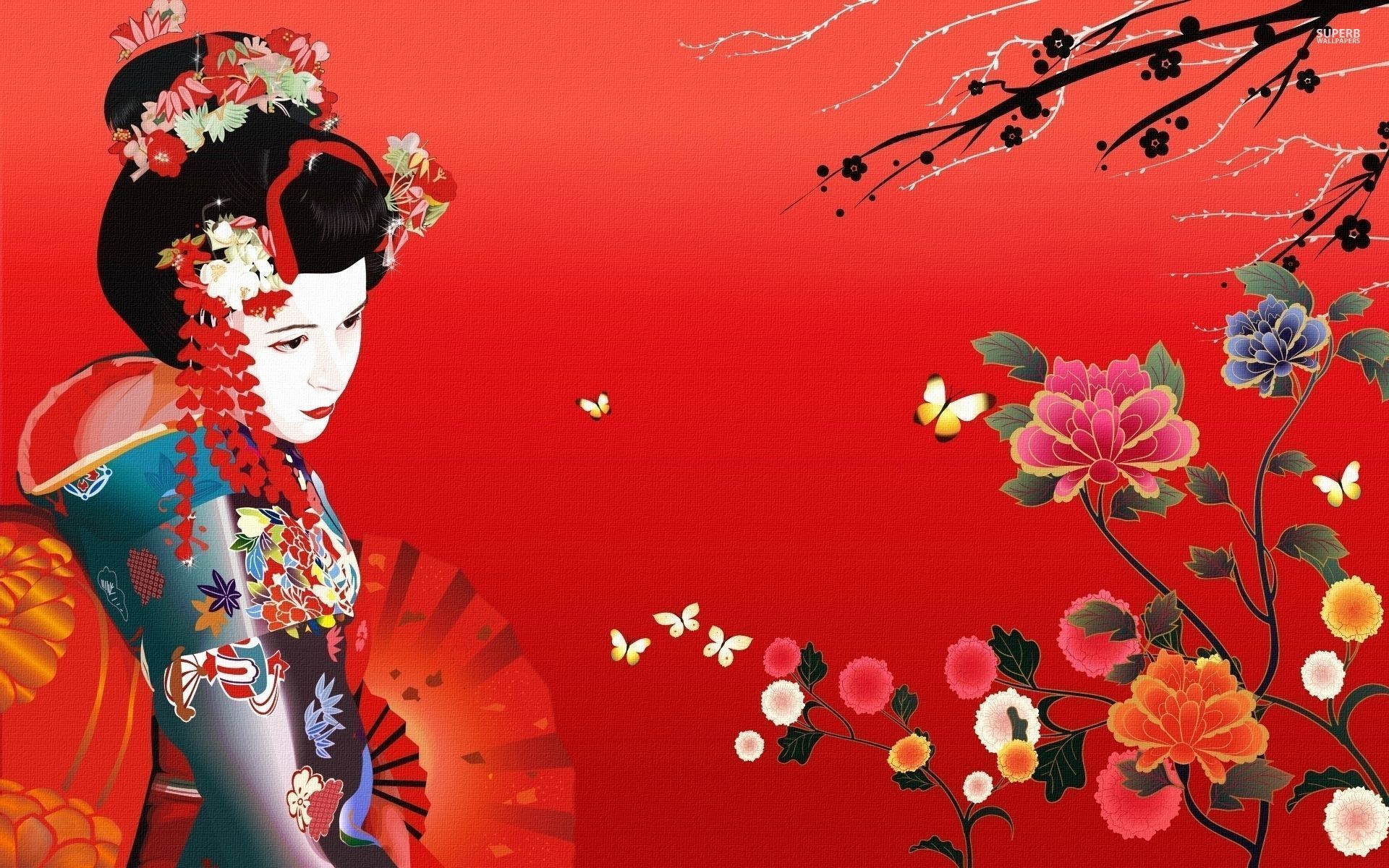 Geisha Wallpaper