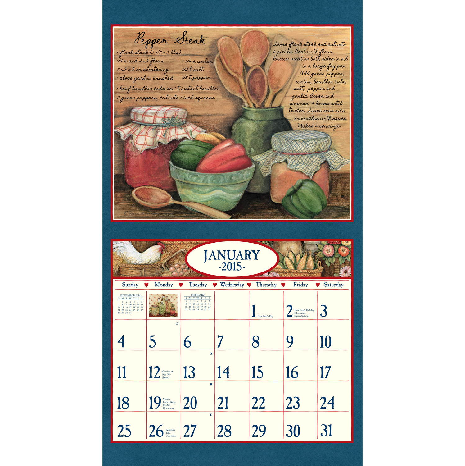 File Name American Kitchen Wall Calendar Lang Megacalendars