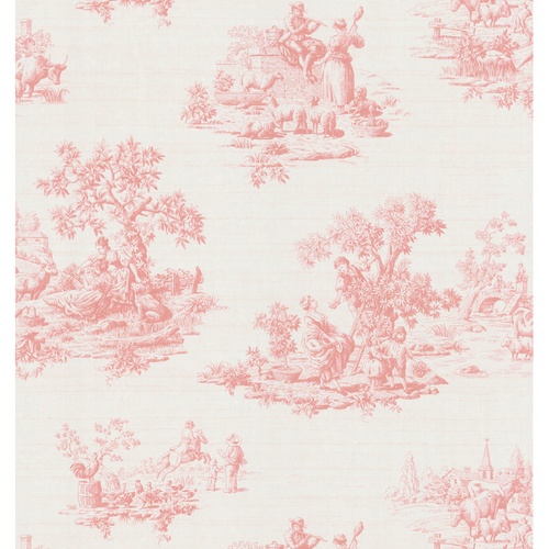 Pink Toile Beautiful Fabric