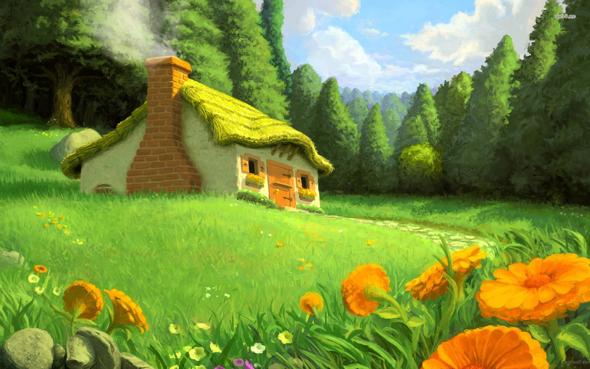 Fairy Tale House Wallpaper HD