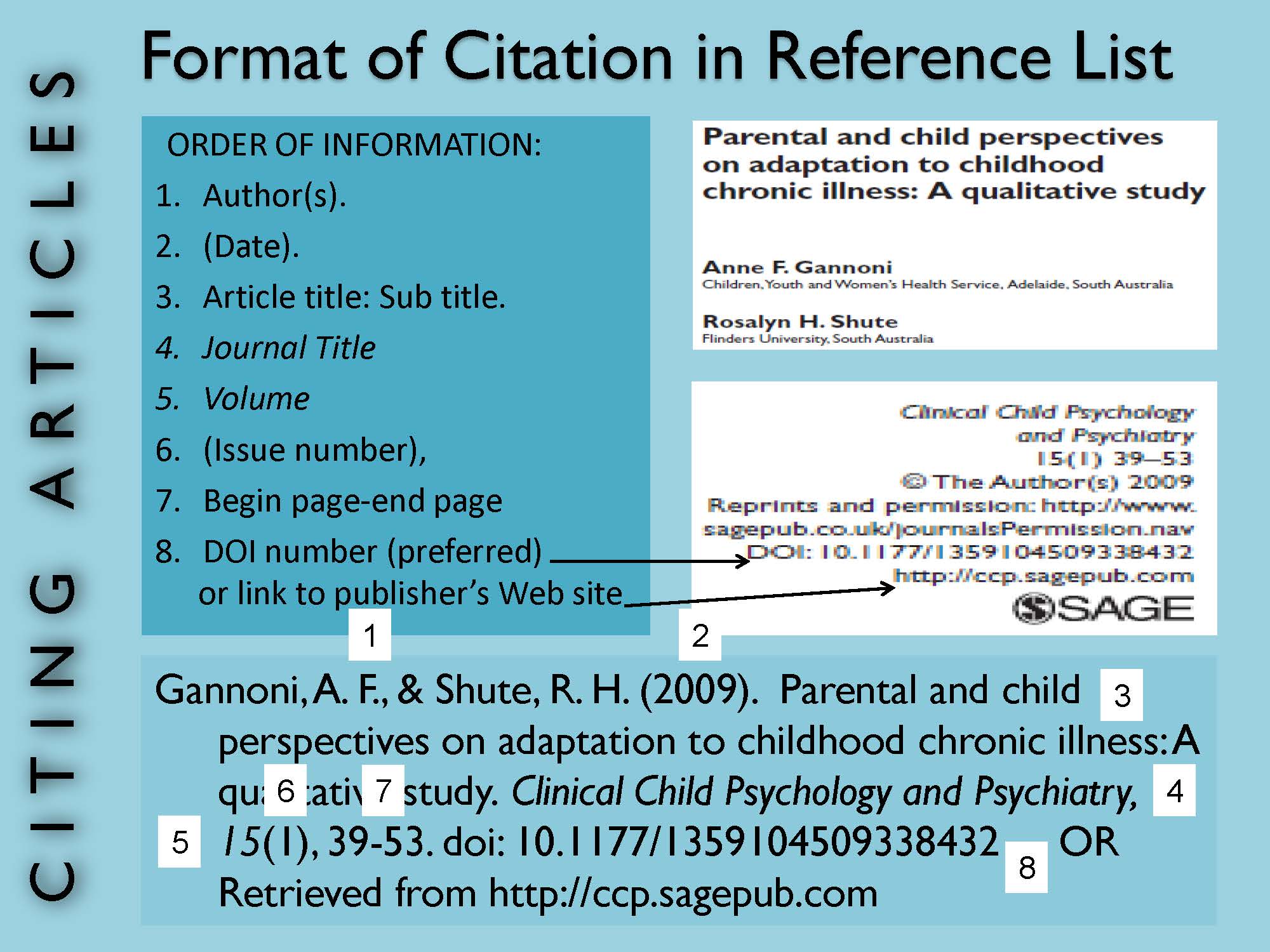 Apa citation order