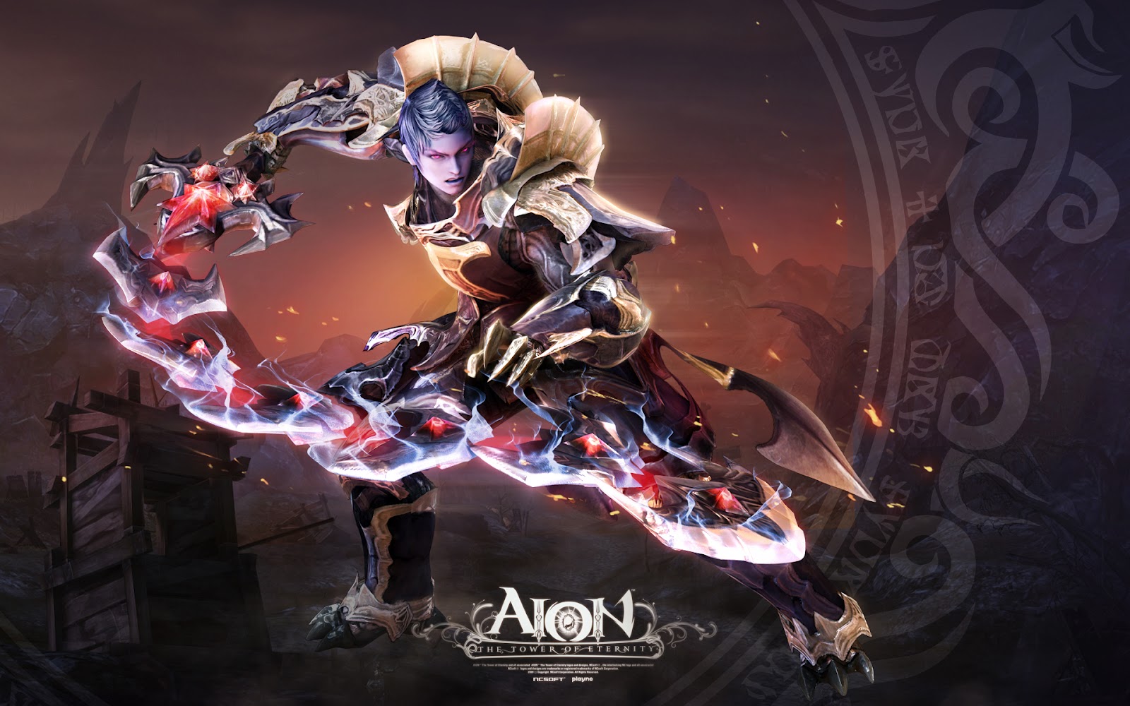 Aion Online Wallpaper Gladiator Asmo In