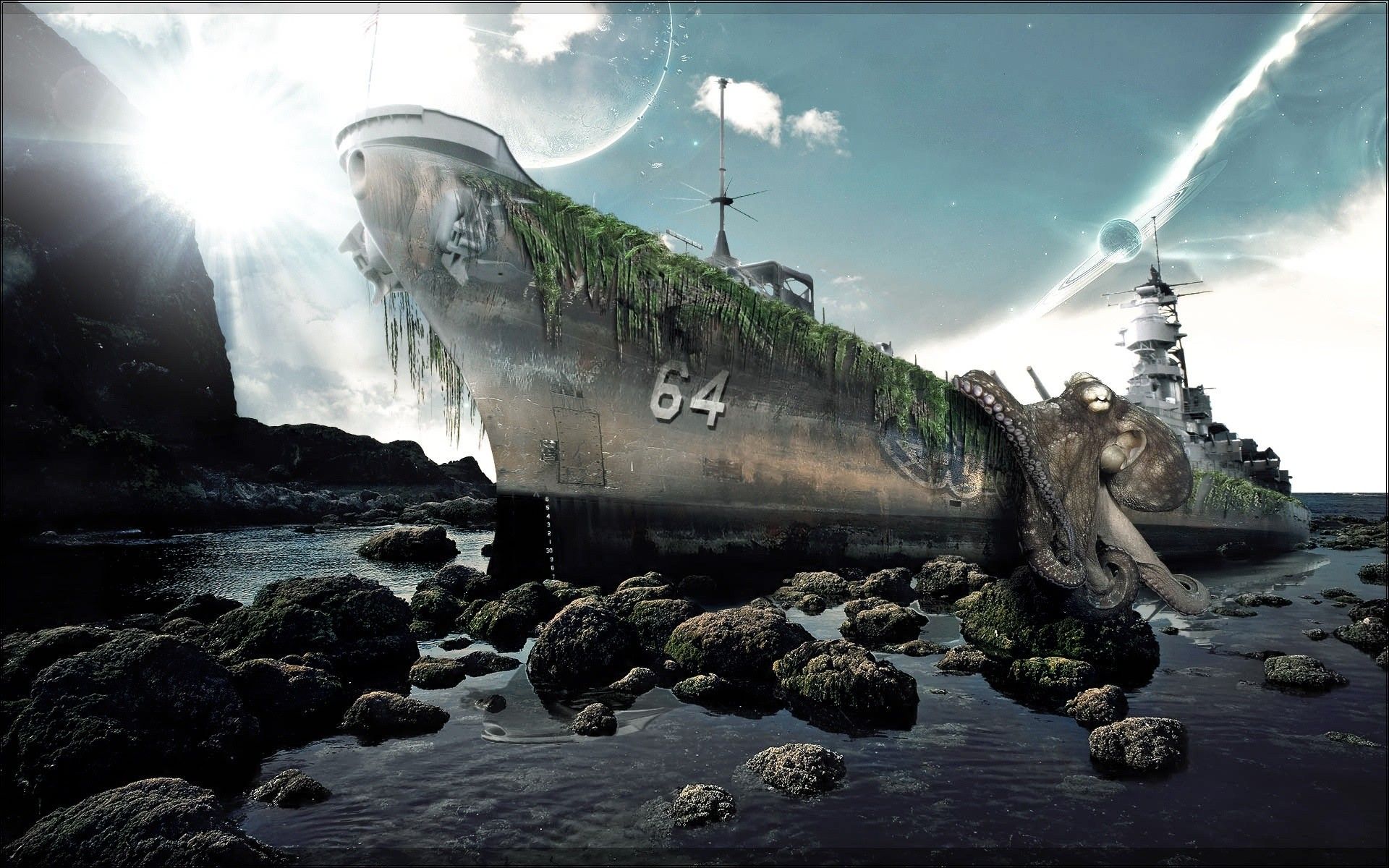 Fascinating Surreal Wallpaper HD Navy