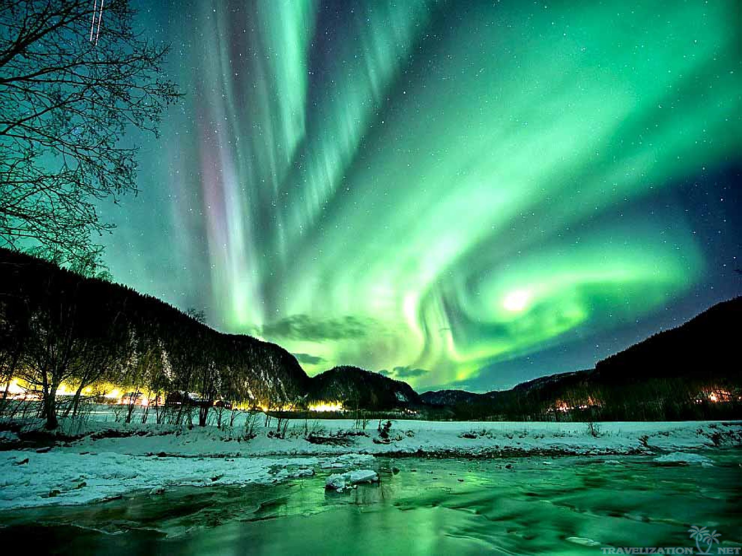 Marvelous Beautiful Aurora Borealis Image For Background HD