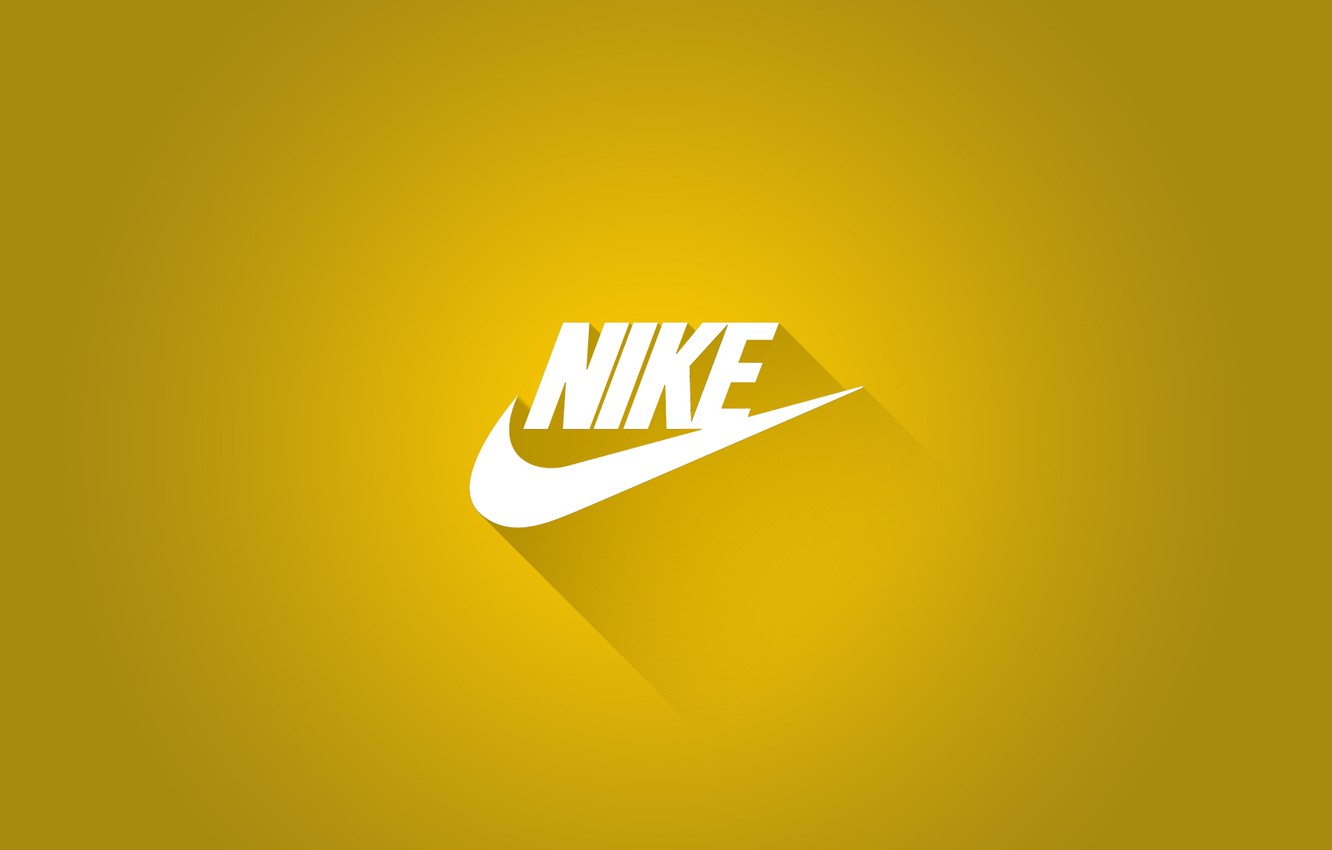 Wallpaper Logo Shadow Nike Sports Brand Yellow