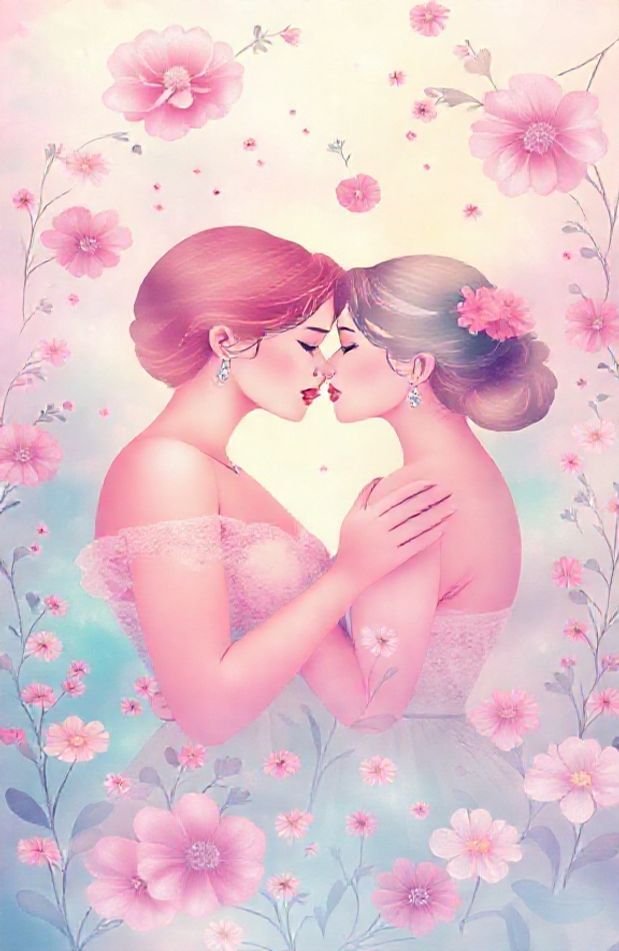 Lesbian Aesthetic Pride Wallpaper