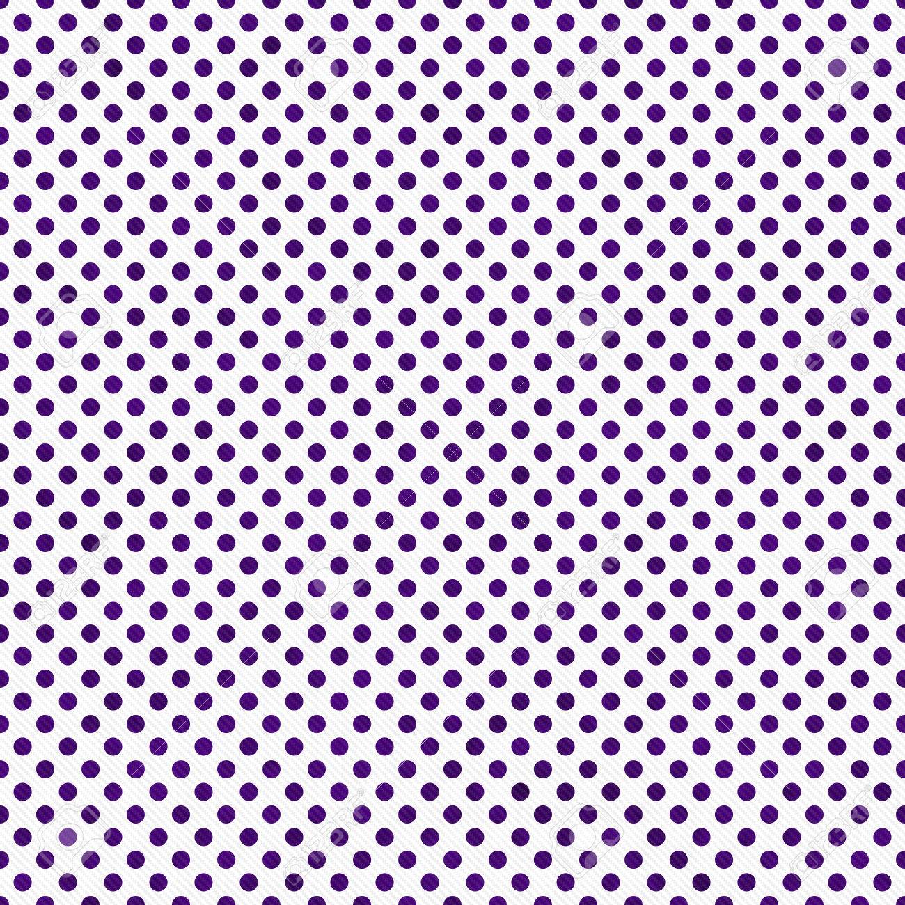 Dark Purple And White Small Polka Dots Pattern Repeat Background