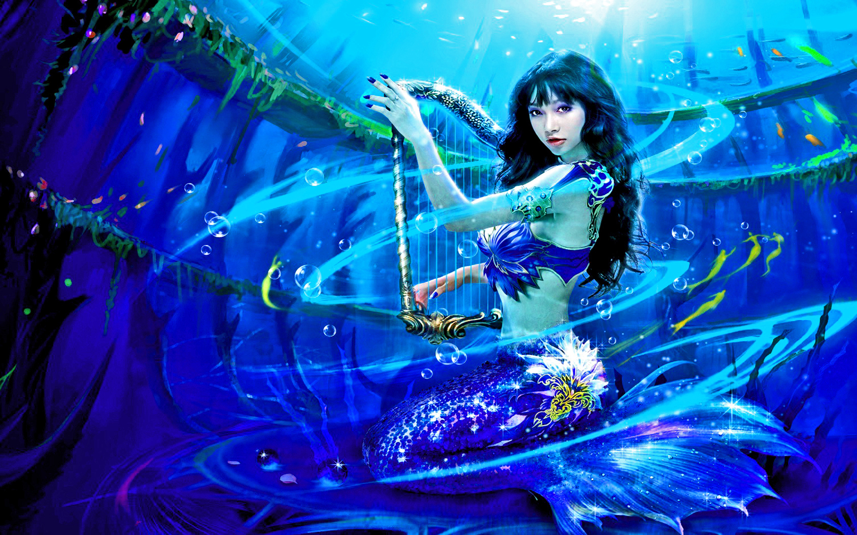 The Mermaid S Harp Wallpaper And Background Image Id