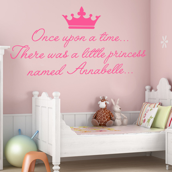 Personalised Once Upon a Time Wall sticker decals
