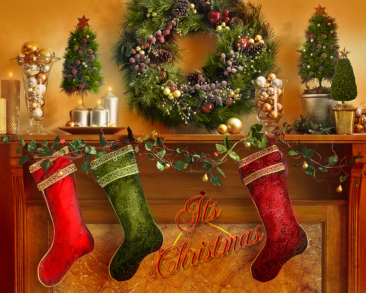 HD WALLPAPERS Christmas Decoration Wallpapers 1280x1024
