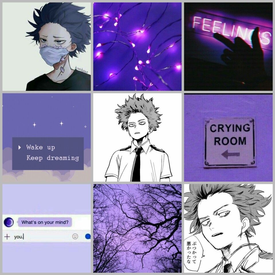 Shinsou Hitoshi Aesthetic Board Hero Wallpaper Anime