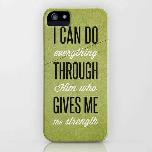 Philippians 413 iPhone iPod Case by Wallpapers Avenue Society6