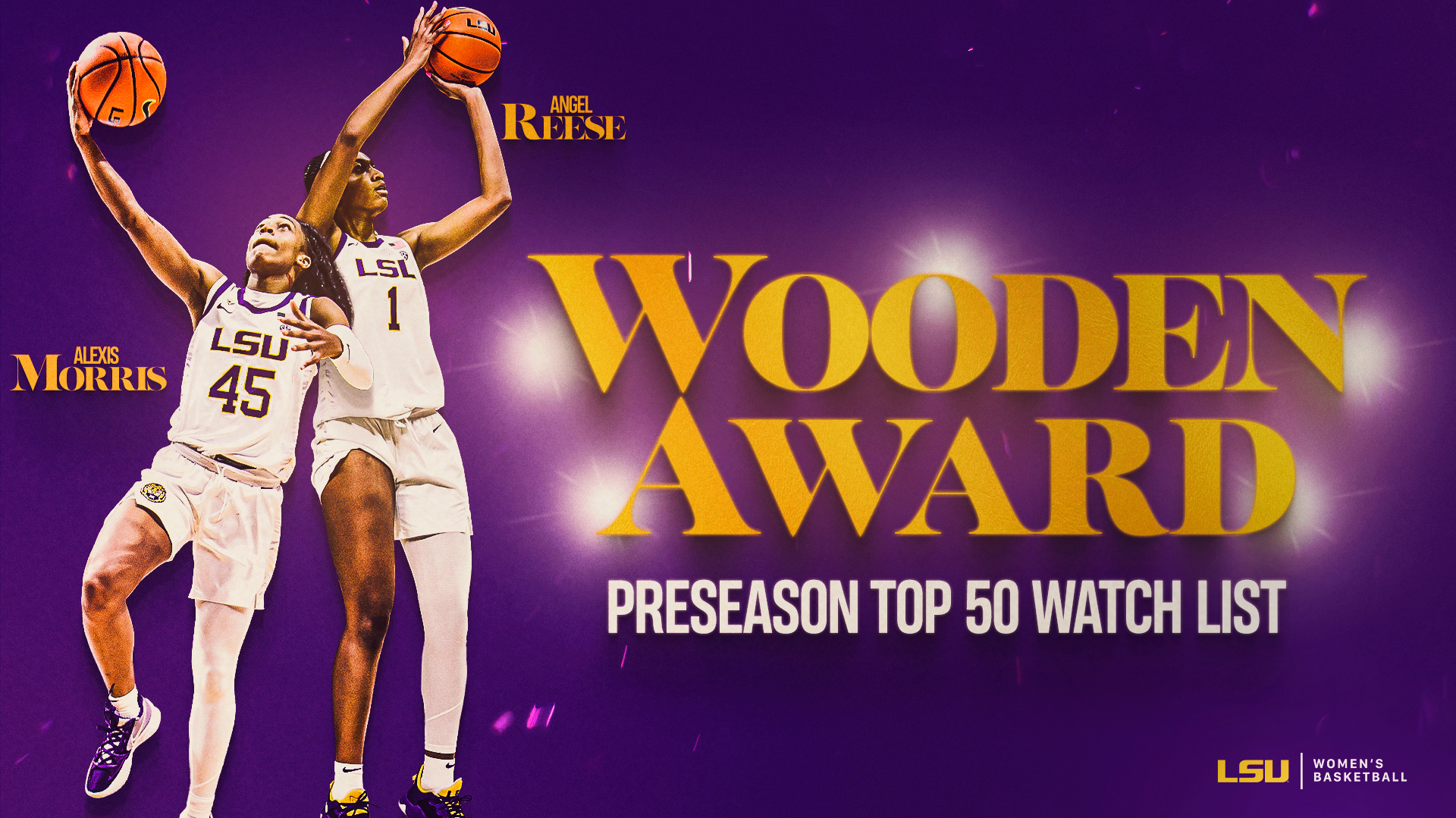 Lsu S Morris And Reese Named To Wooden Award Watch List