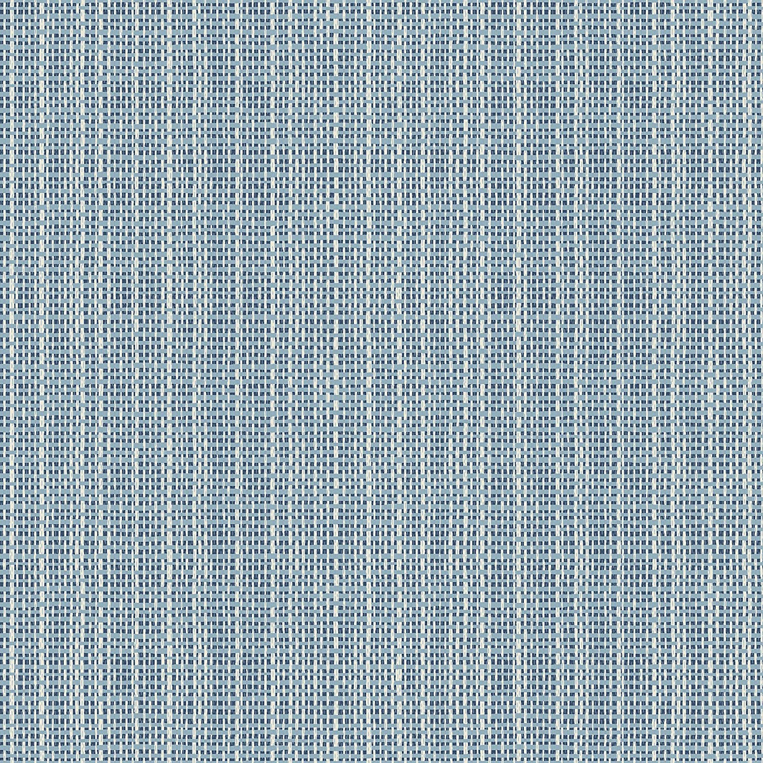 Chesapeake Blue Kent Faux Grasscloth Wallpaper