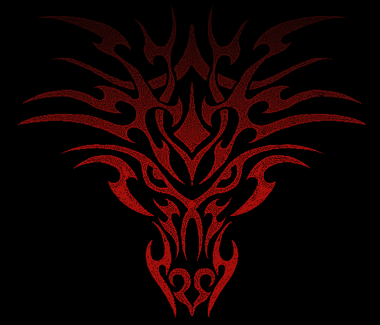Dark Red Tribal Dragon Wallpaper By Mike1zero