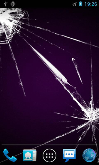 Cracked Screen Live Wallpaper For Android