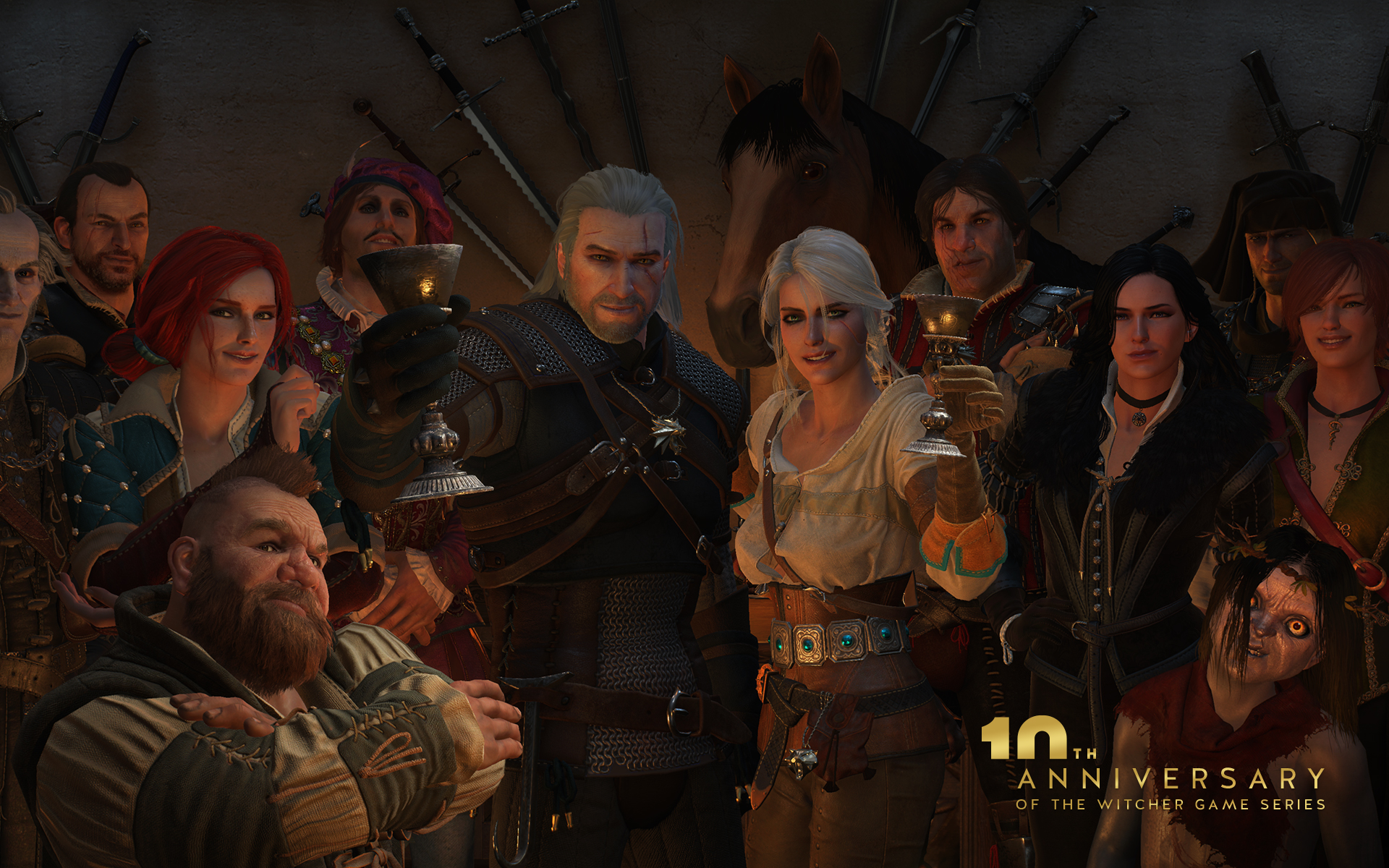 Witcher 10th Anniversary Wallpaper Gwent