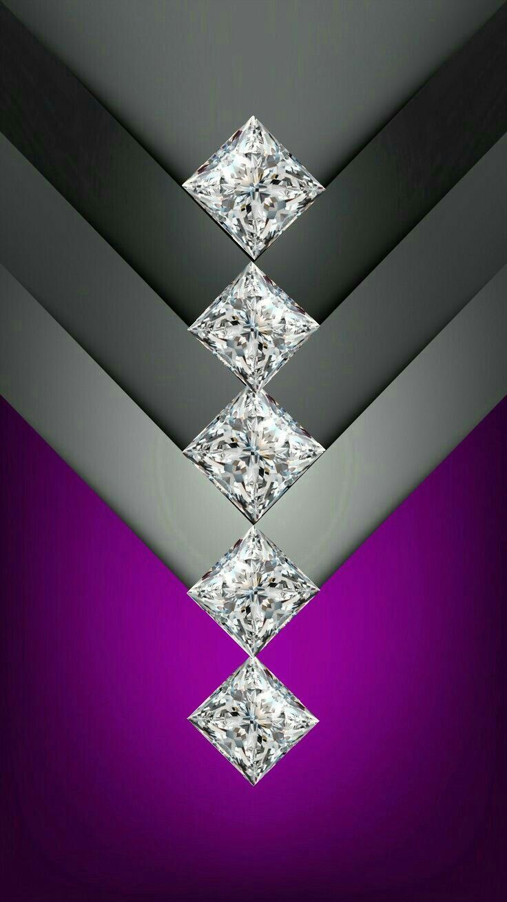 Purple And Grey Chevron With Diamonds Wallpaper Diamond