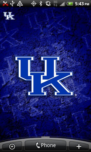 Licensed Kentucky Wildcats Revolving Wallpaper App With The Background