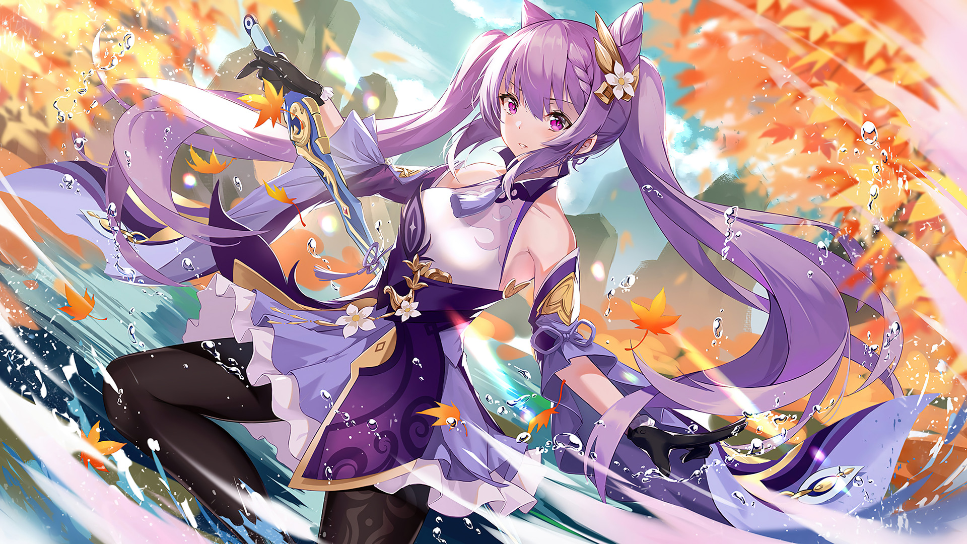 Keqing Genshin Impact Wallpaper 4k