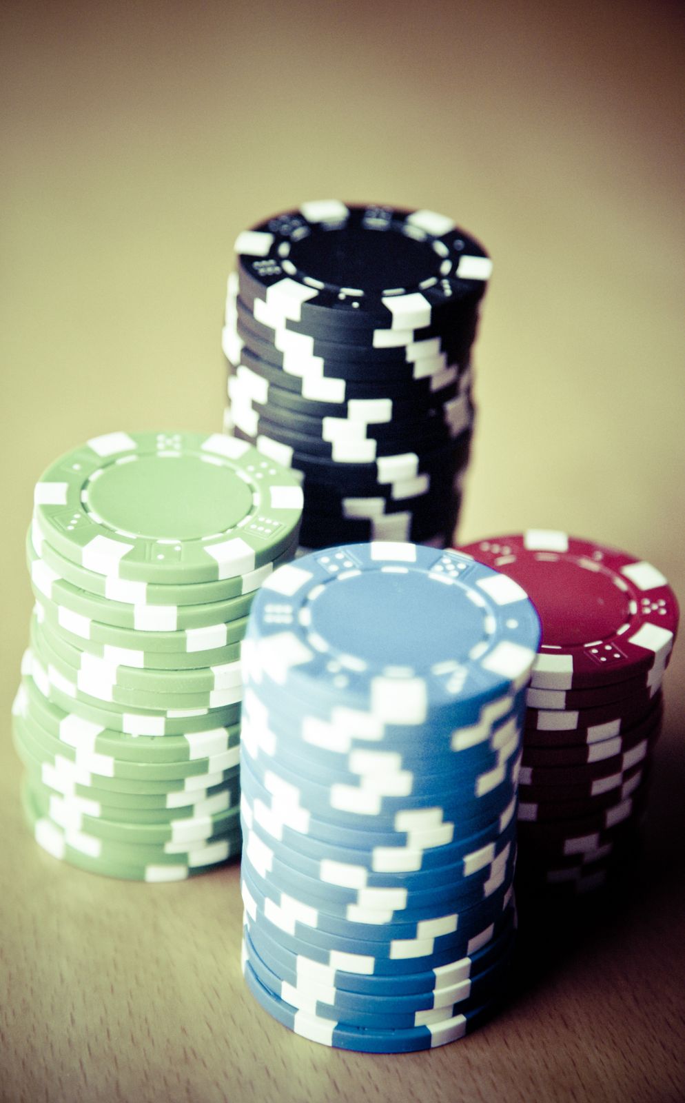 Play Game Chips Gamble Poker Gambling Stacks Casino Tokens