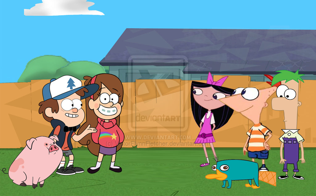 Gravity Falls And Phineas Ferb E Isabella