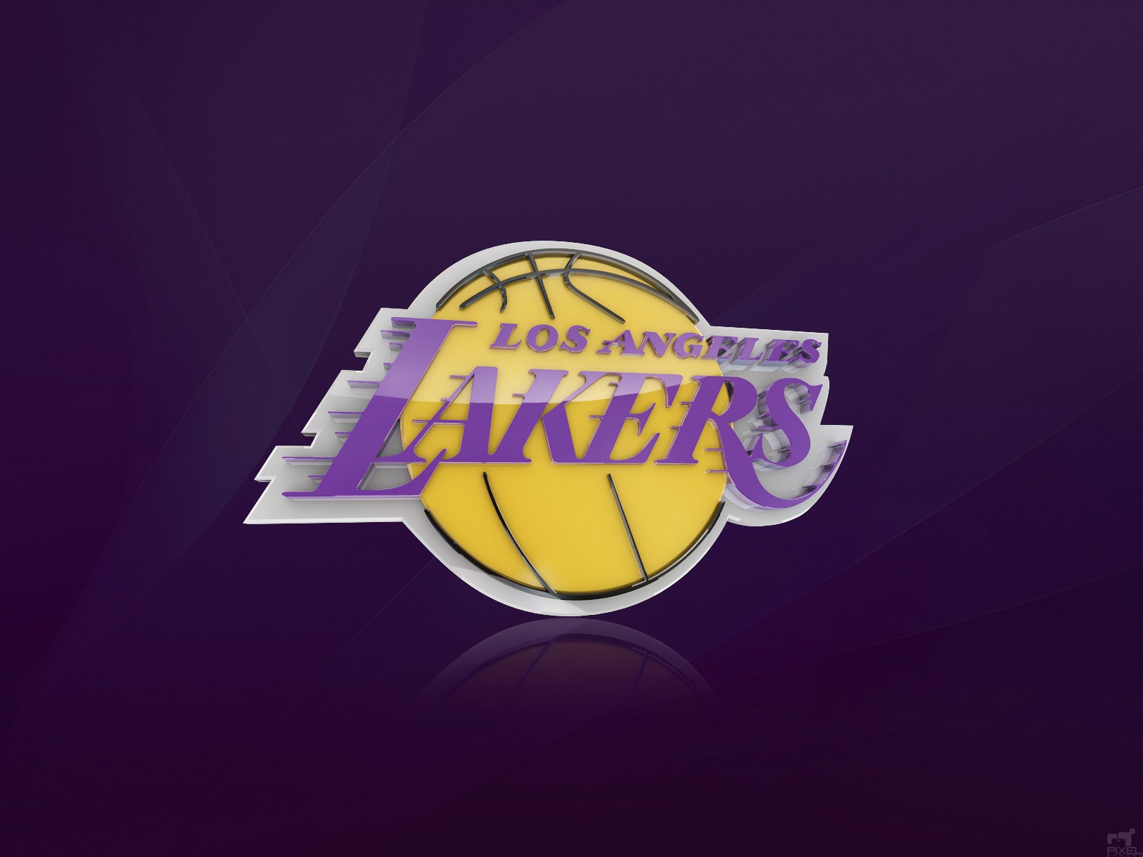 La Lakers 3d Logo Wallpaper Wallpaperuggest