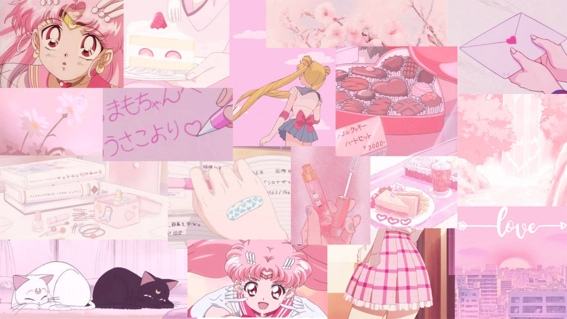Pink Anime Aesthetic Wallpaper