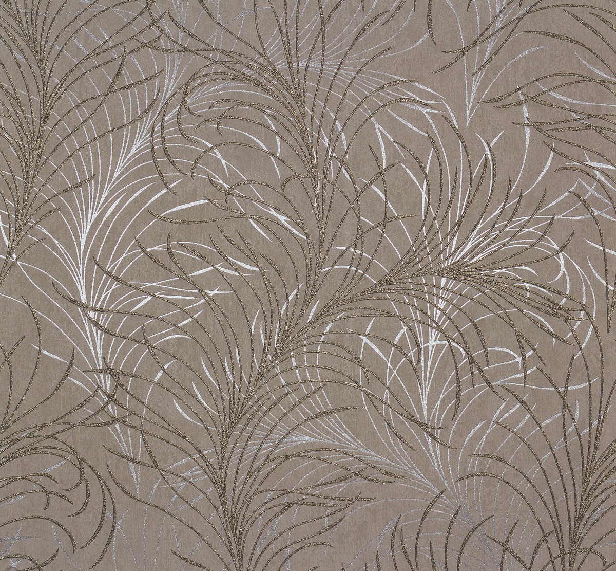 Non Woven Wallpaper Design Modern Grey Silver Gold Marburg