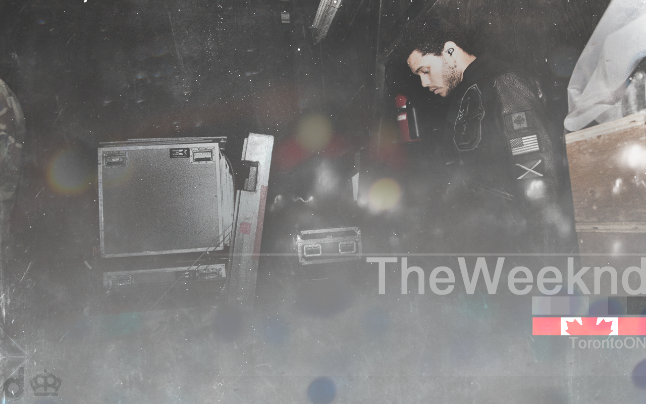 The Weeknd Canadian Flag Wallpaper