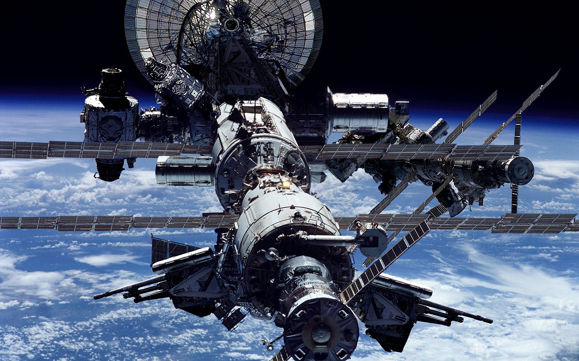 Iss Space iPhone iPad Wallpaper Full HD