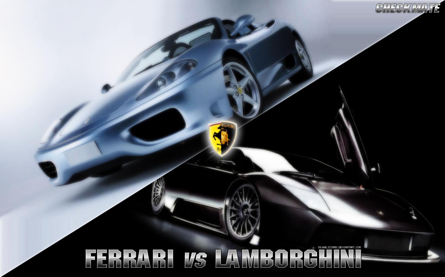 Ferrari VS Lamborghini by ssj6blizzard