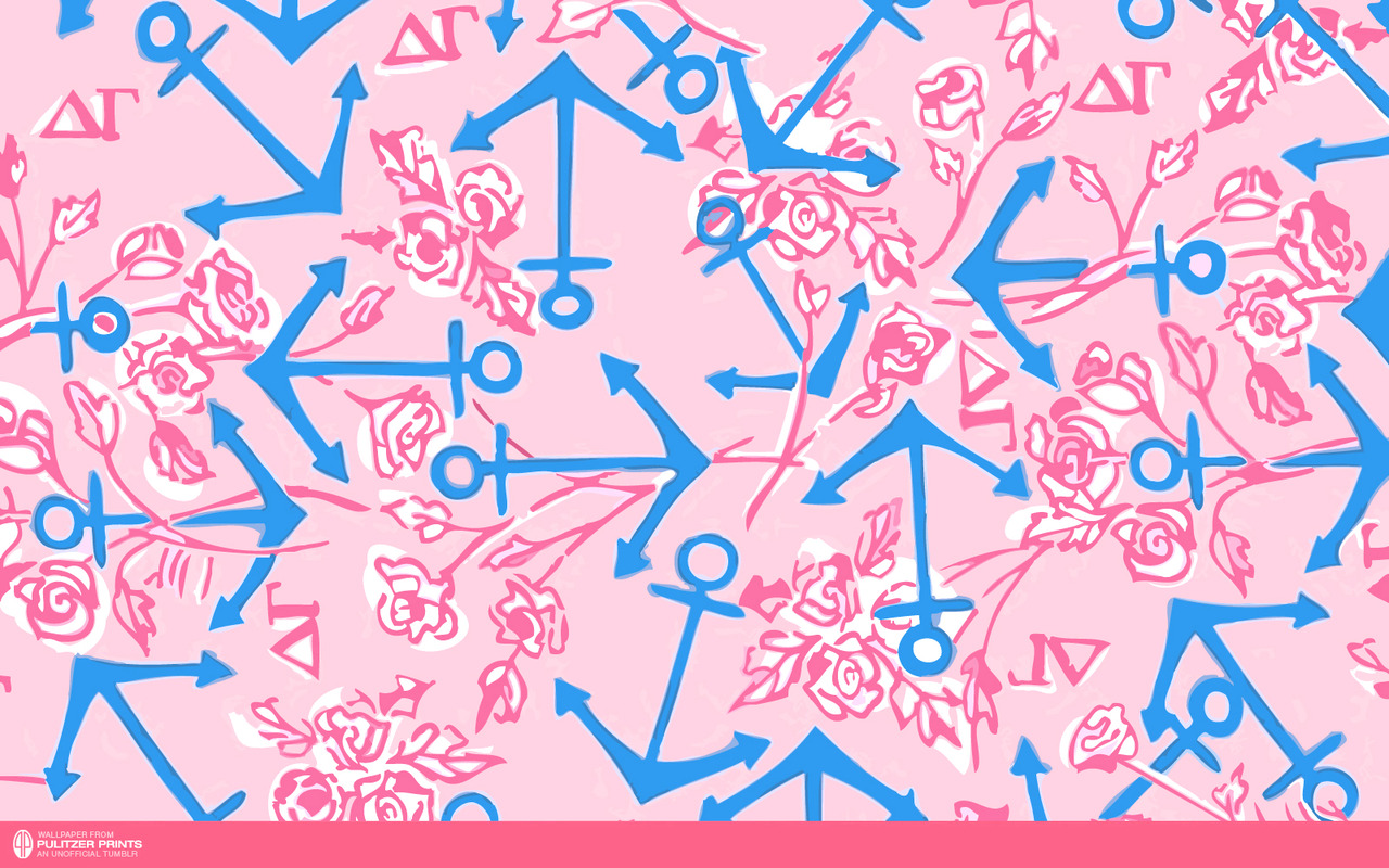 Lilly Pulitzer Anchor Wallpaper