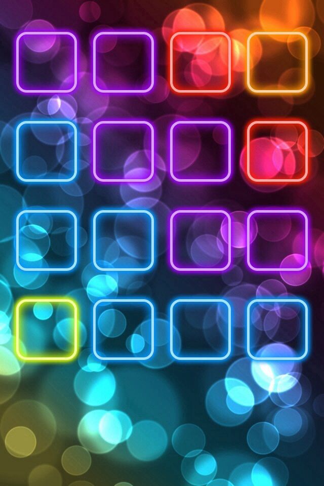 Light Colors W App Holders iPhone iPad Background