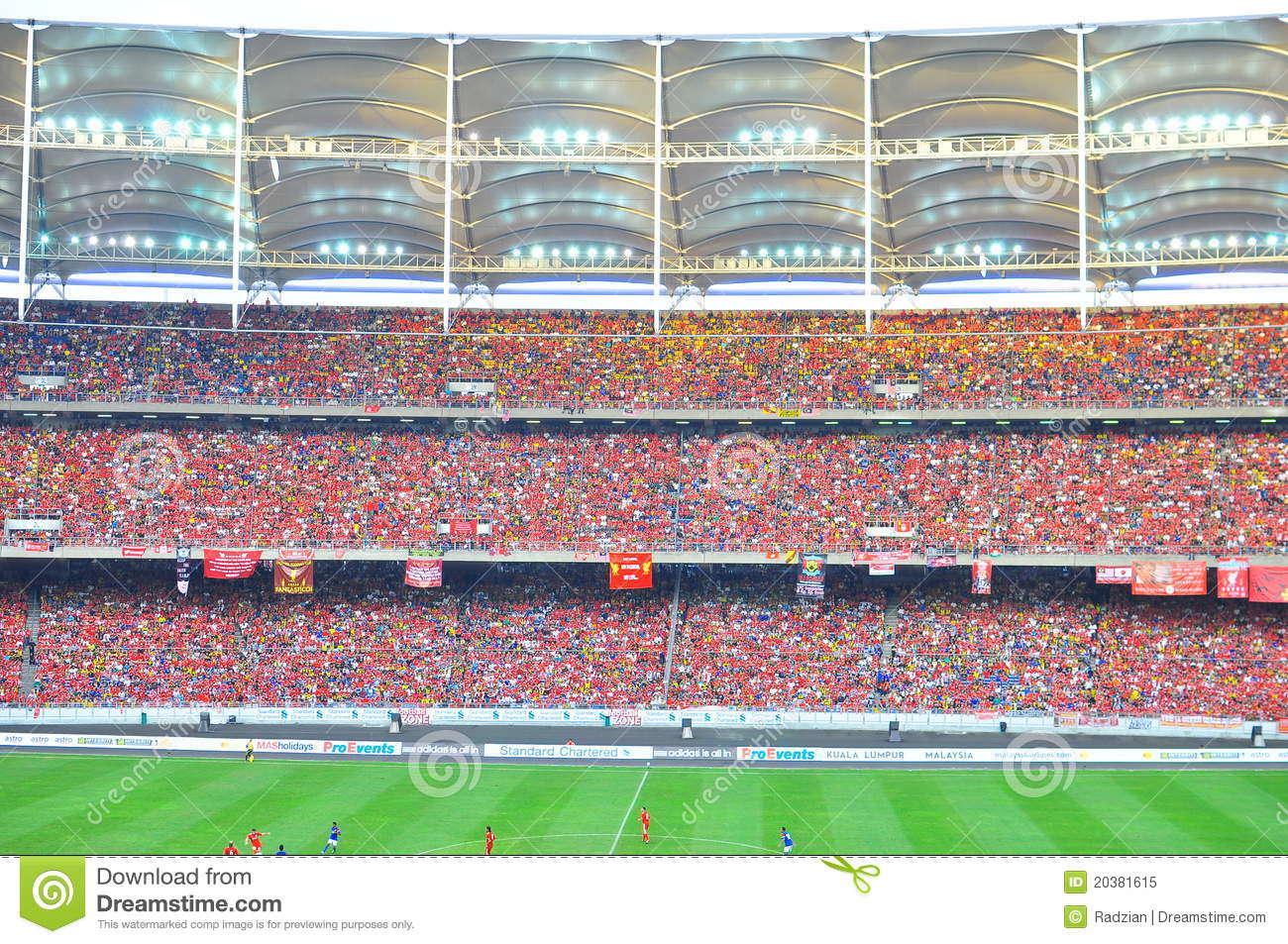 Stadium Crowd Background At Editorial