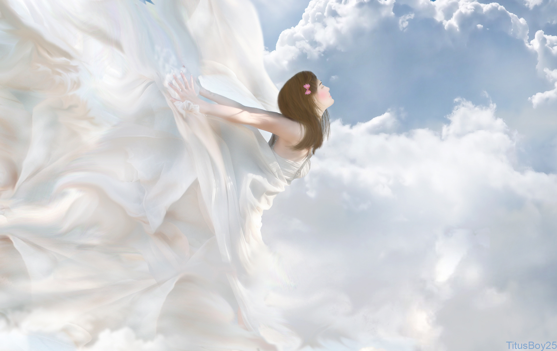44 Heavenly Angels Desktop Wallpapers Wallpapersafari